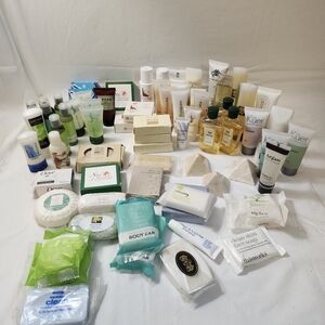 Huge lot of Hotel Toiletries Travel Shampoos Bath Soaps Lotion Samples AS IS